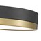 Z-Lite Algar Flush Mount, 1-Light, 12 In.W x 3 In.H, Matte Black + Modern Gold/Frosted 1006F12-MB-MGLD-LED - alternate 3
